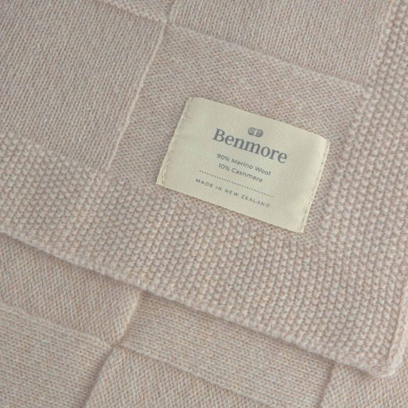 Benmore Classic Cot Blanket - Blush Pink image number 1